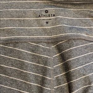 Athleta striped leggings size M